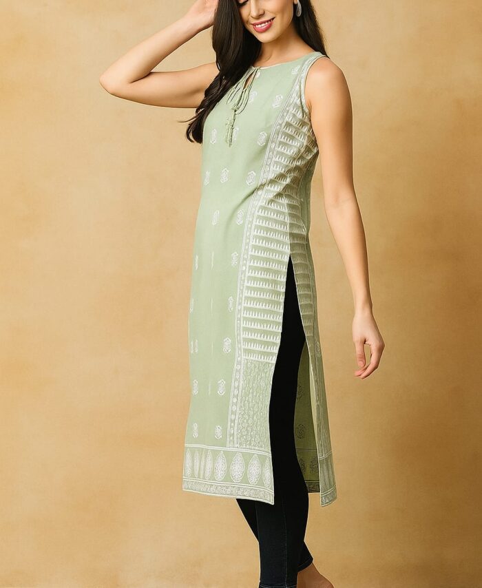 Aagam Voguish Kurti - Floral Printed Designer Kurti for Women